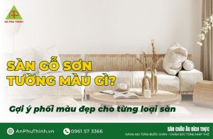 Sàn gỗ sơn tường màu gì?