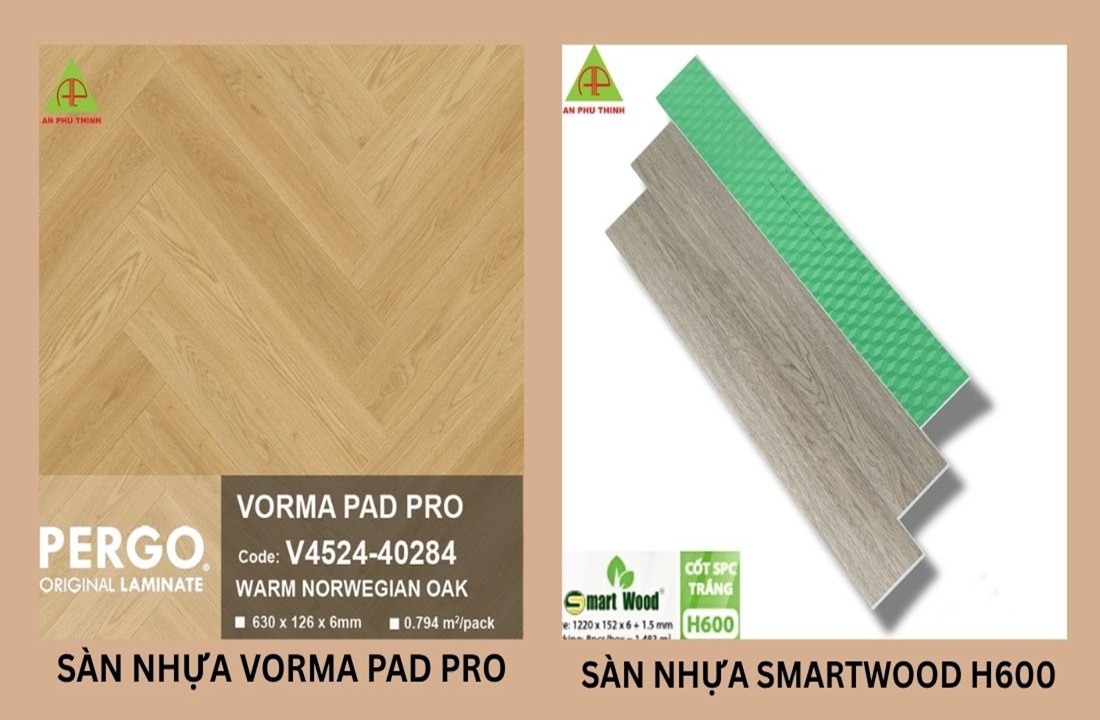 Sàn nhựa Pergo và Smartwood