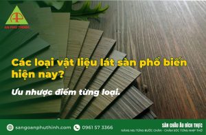 Các loại vật liệu lát sàn