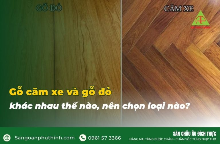 Gỗ căm xe và gõ đỏ