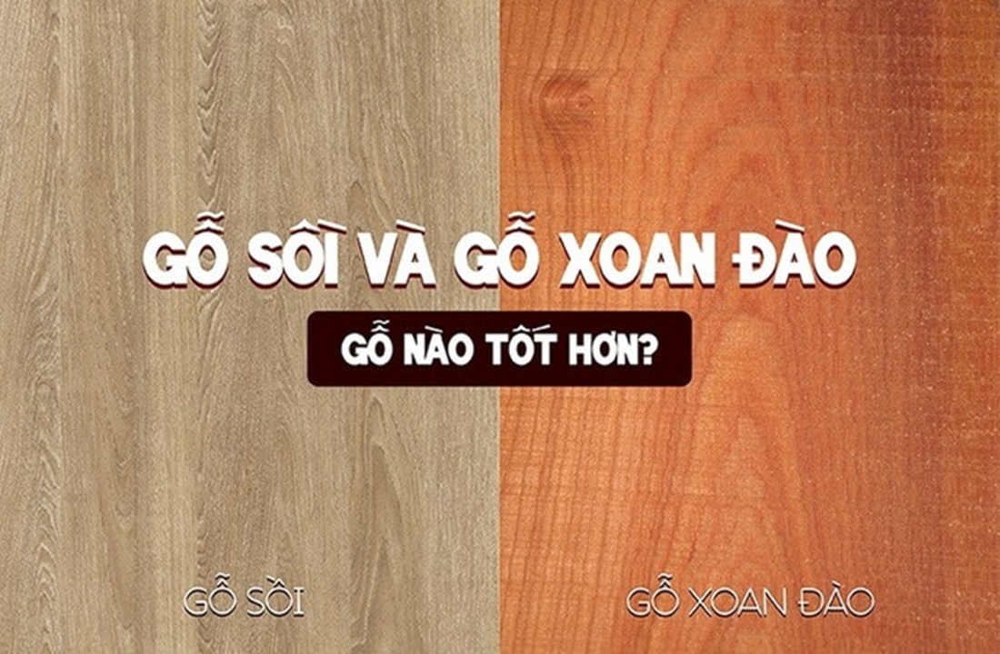 Gỗ sồi và gỗ xoan đào