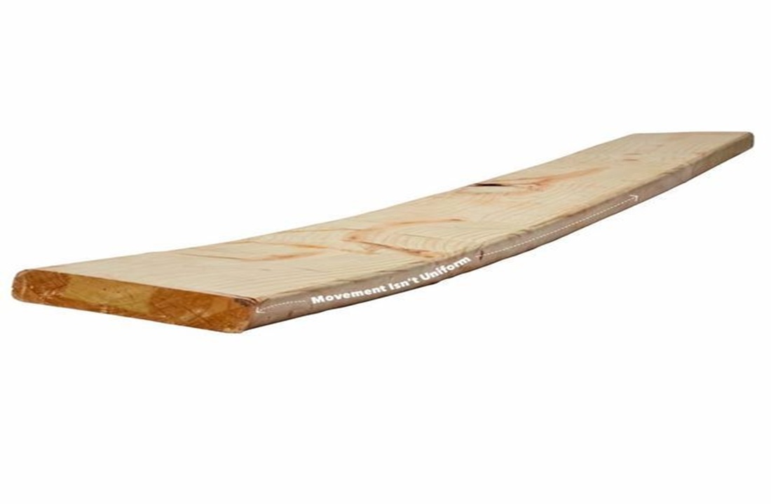 gỗ tự nhiên bị cong vênh