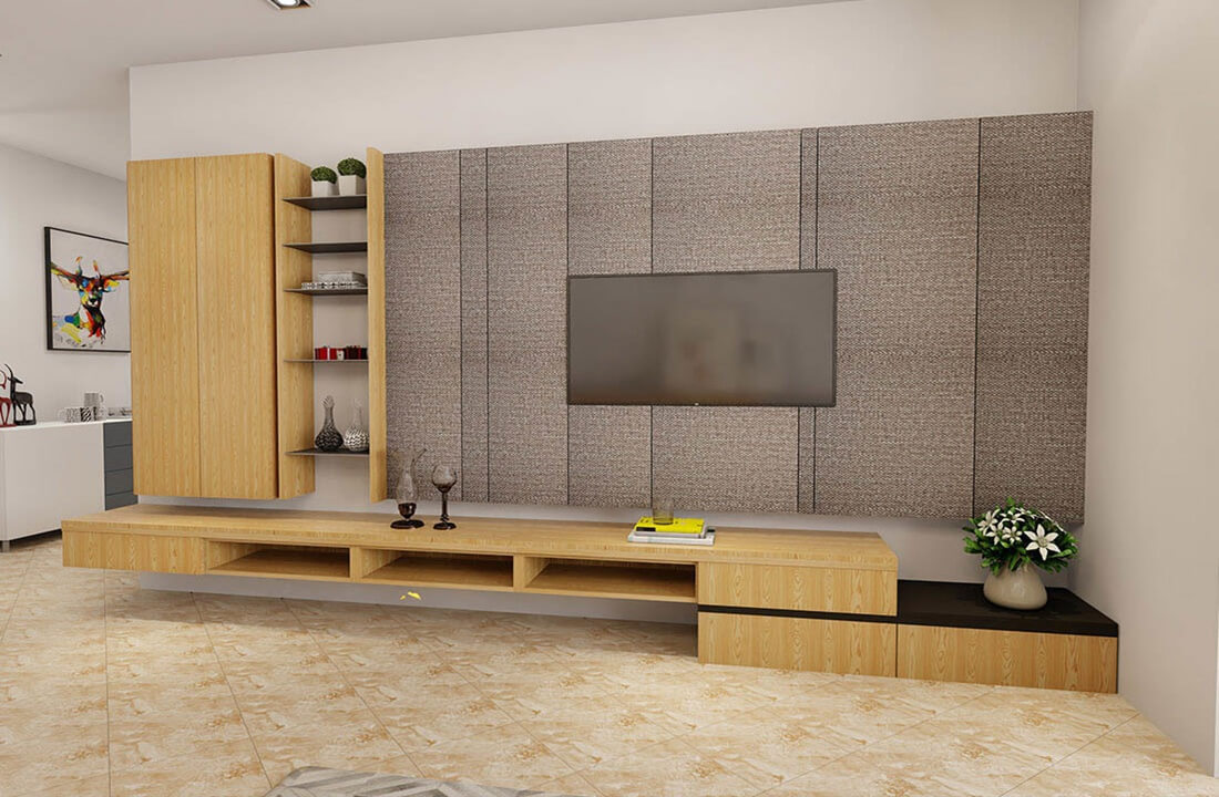 kêh tivi làm từ ván ép plywood