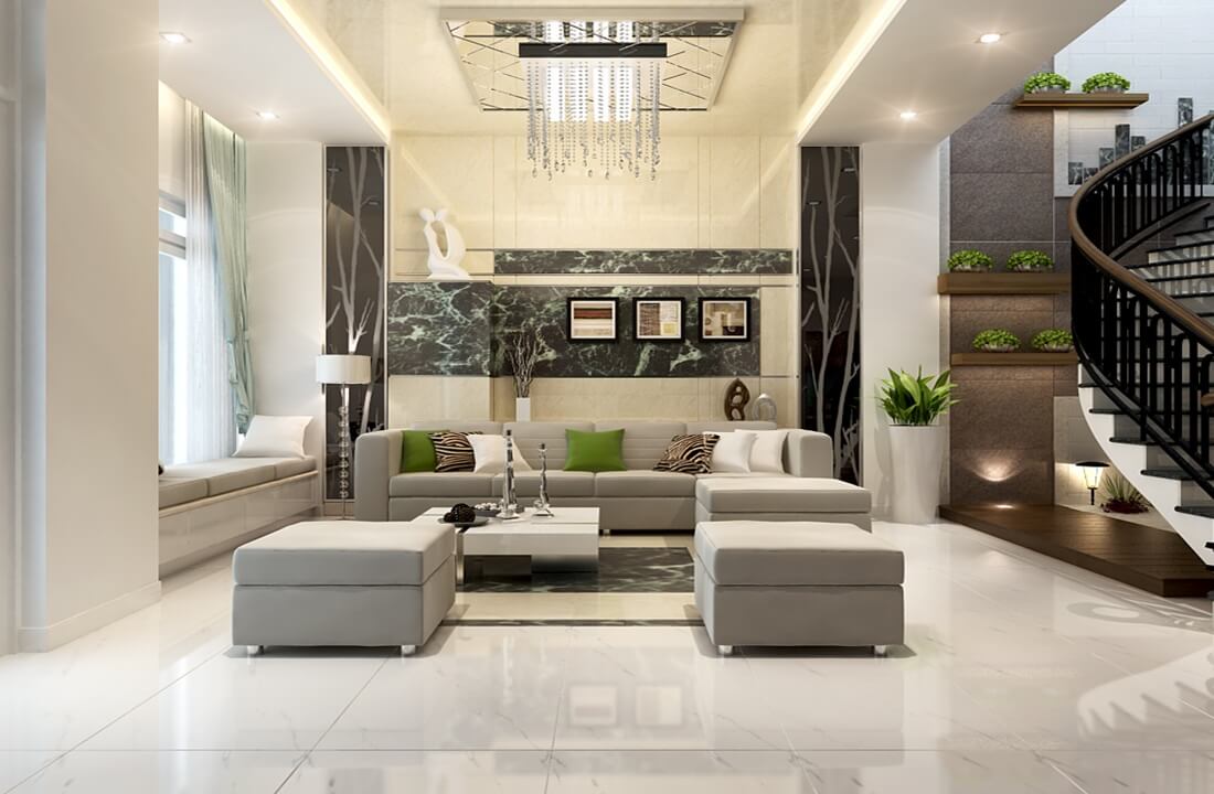Nguyên tắc bố trí nội thất phòng khách độc đáo