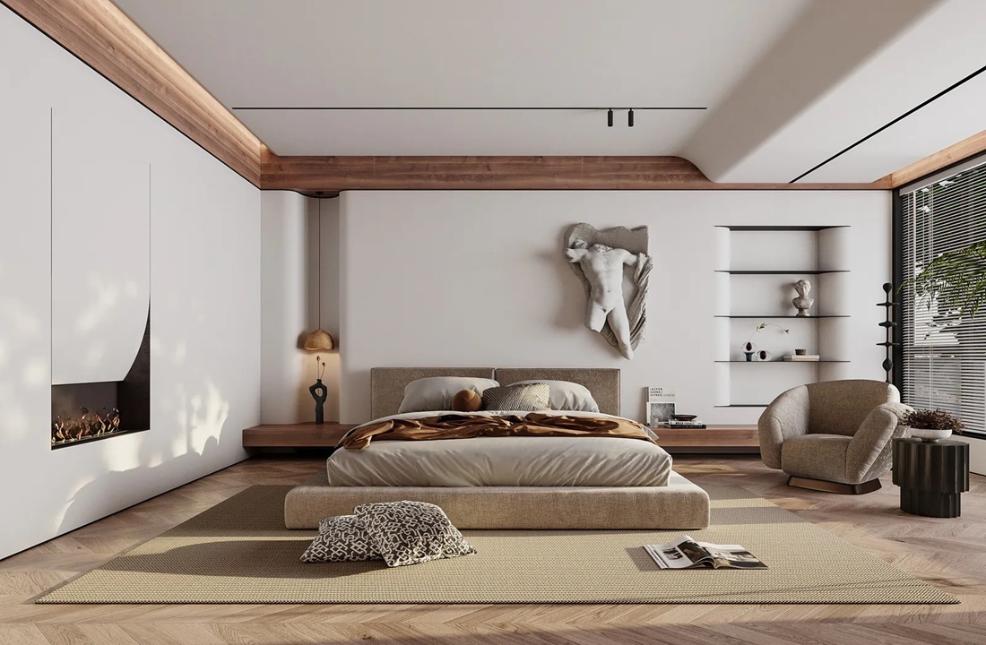 Phòng ngủ phong cách wabi sabi