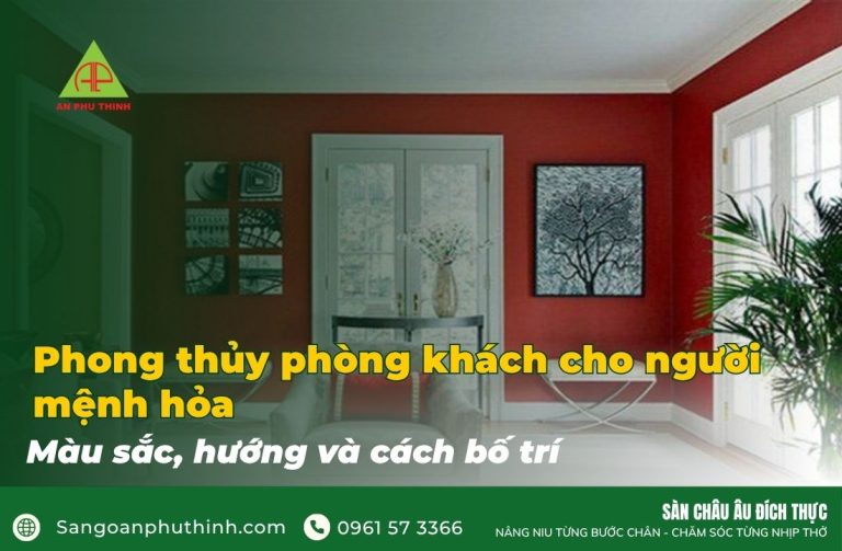 Phong thủy phòng khách cho người mệnh hỏa
