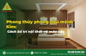 Phong thủy phòng ngủ mệnh kim
