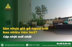 Sàn nhựa giả gỗ ngoài trời