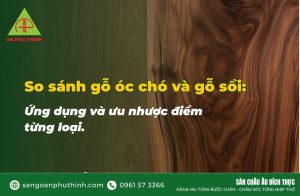 So sánh gỗ óc chó và gỗ sồi