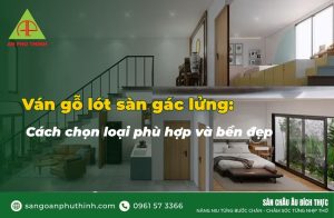 Ván gỗ lót sàn gác lửng