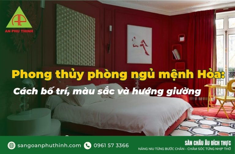 Phòng ngủ mệnh Hỏa