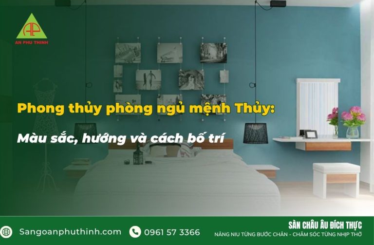 Phong thủy phòng ngủ mệnh Thủy